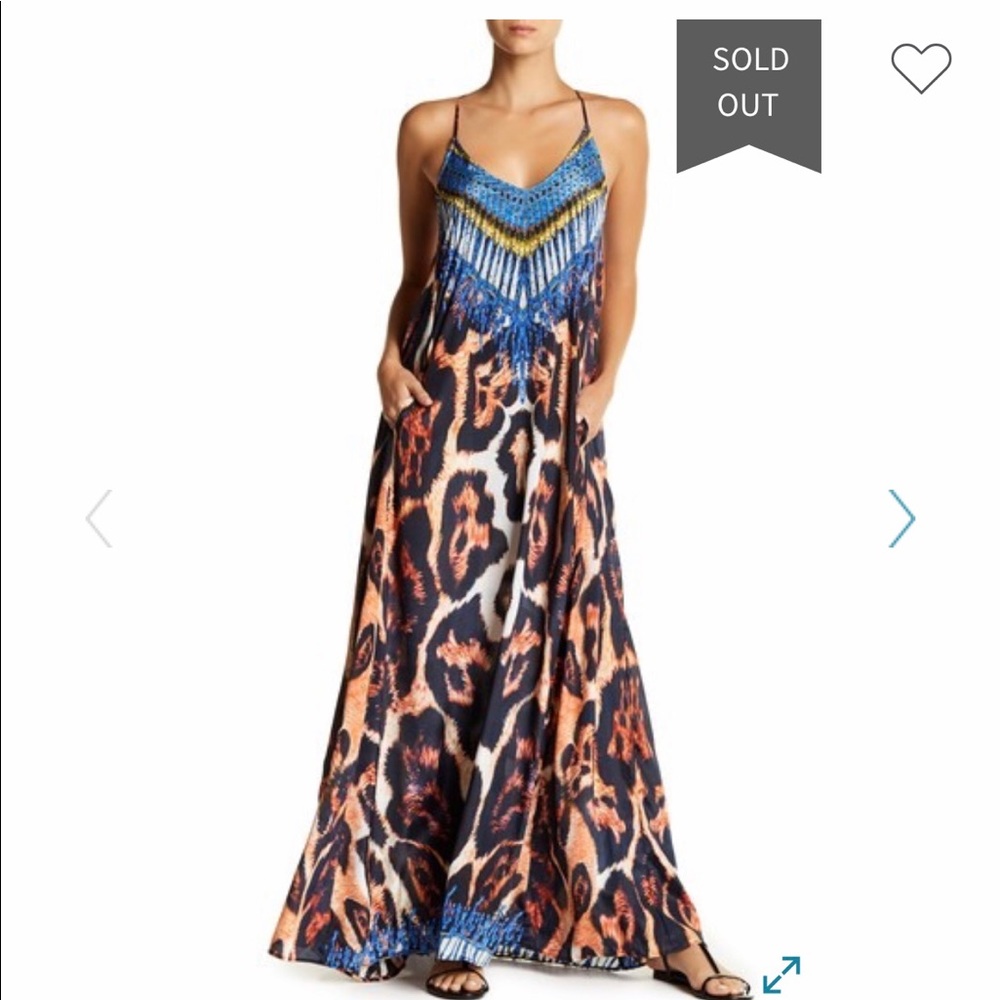 COPY - NWT La Moda Embellished Racerback Maxi Dress
